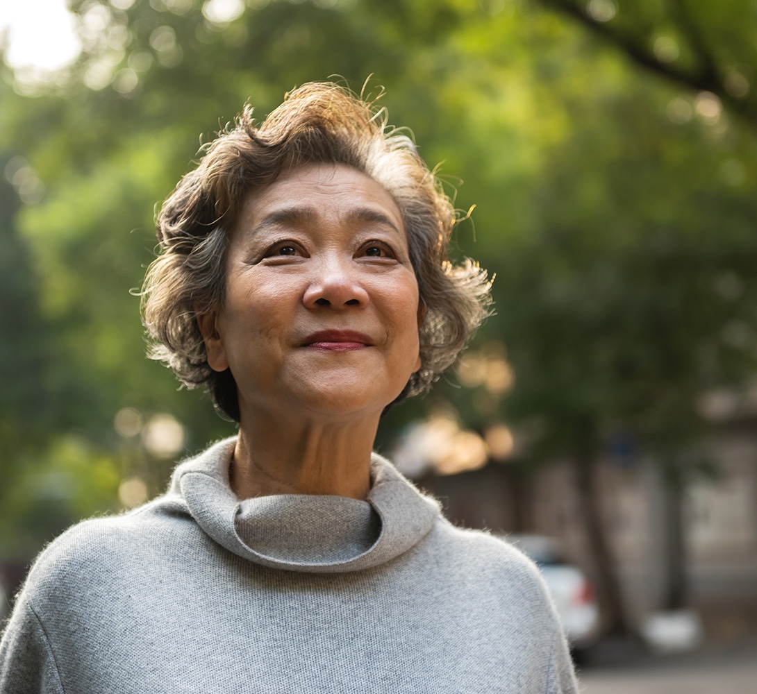 photo asian woman walk