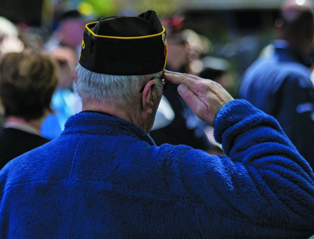 Veteran Saluting